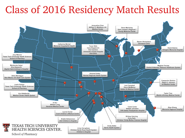Residency Map 2016