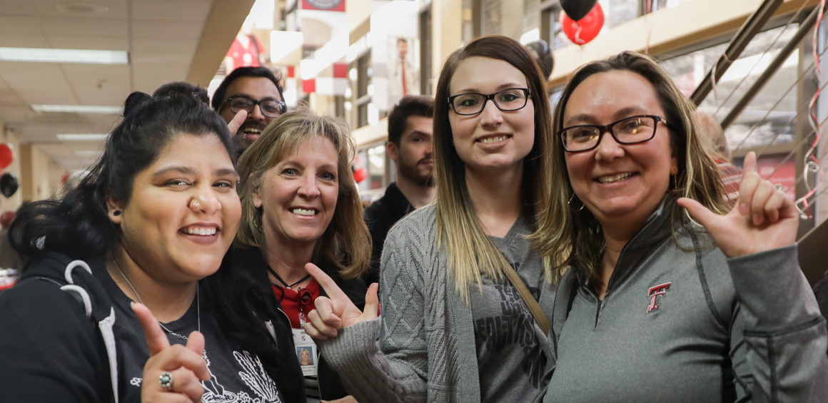 TTUHSC employees at an event on the Lubbock Campus