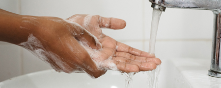 hands being washed