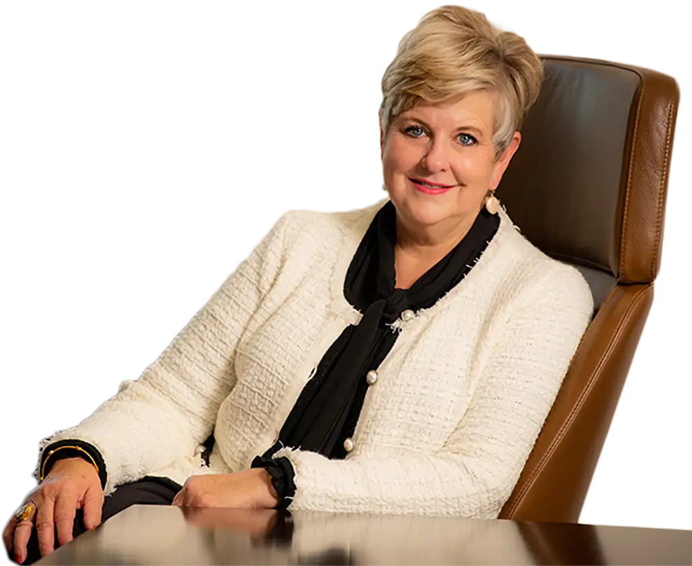 President Lori Rice-Spearman sitting in a chair