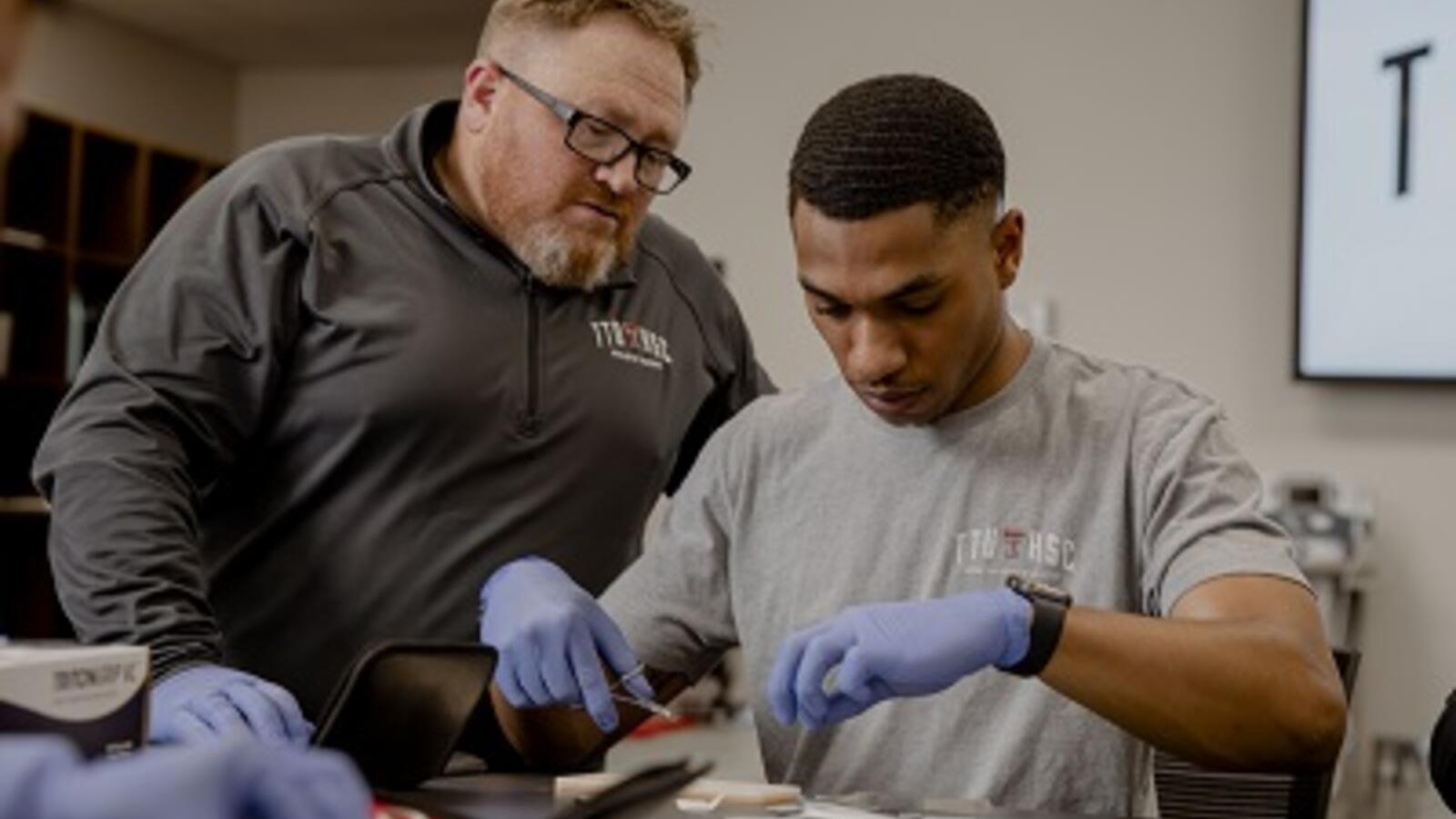 athletic training in a lab setting