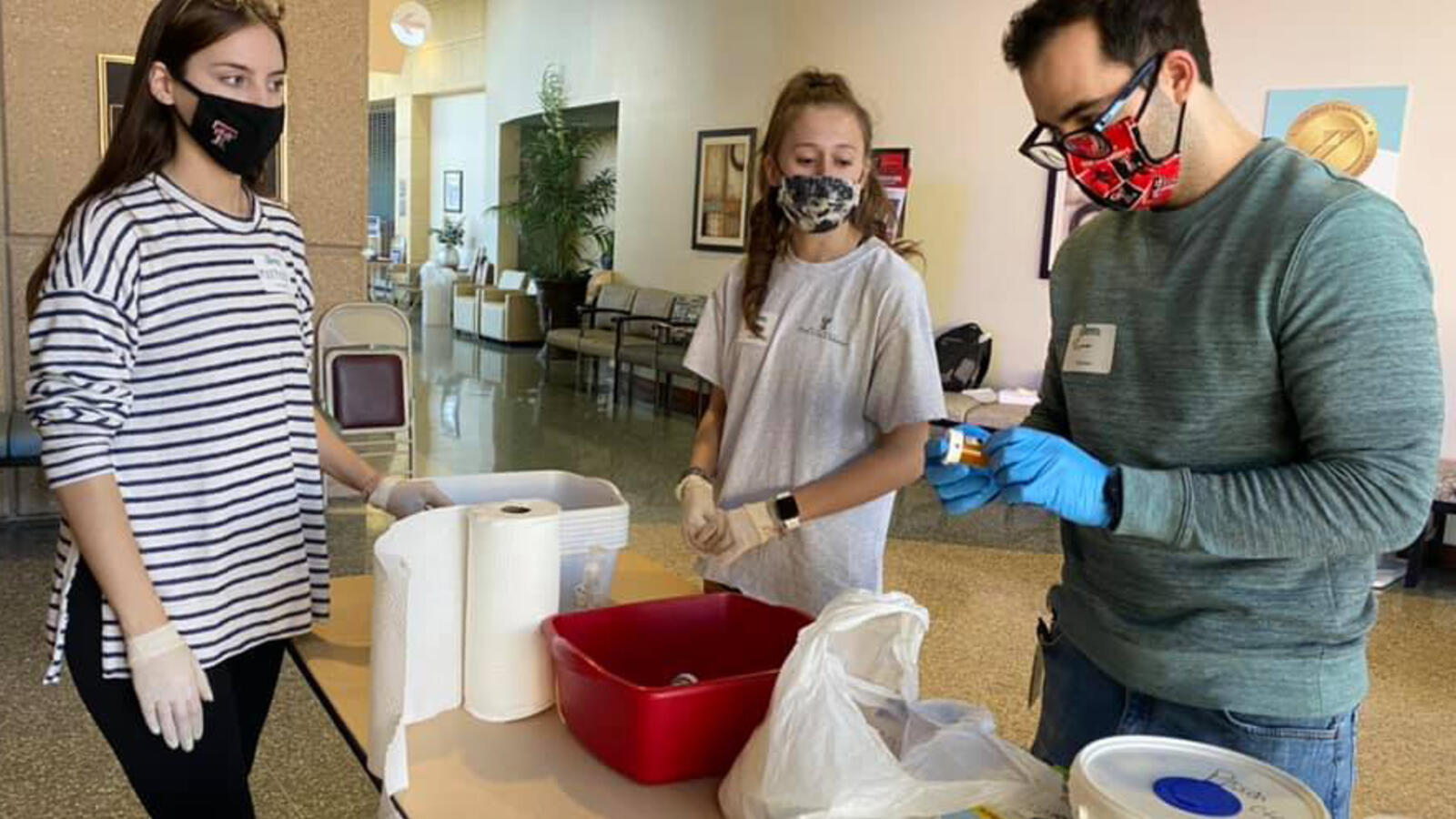 people working at the medication cleanout in lubbock