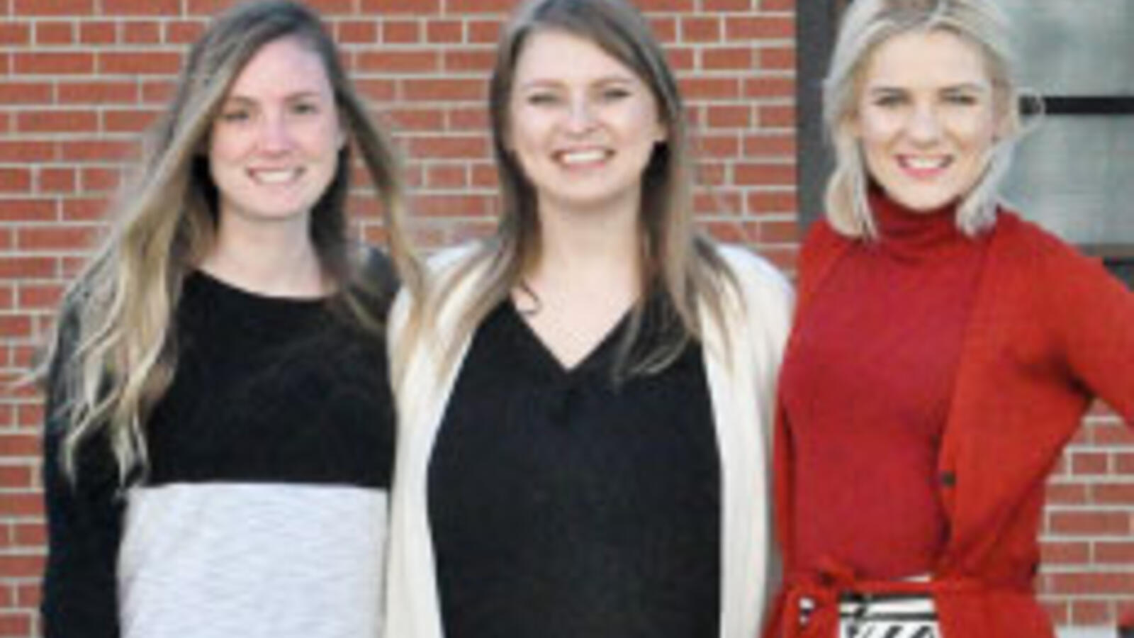Viktoria Guttenberg, Kelsie Basso and Devyn Pontzer