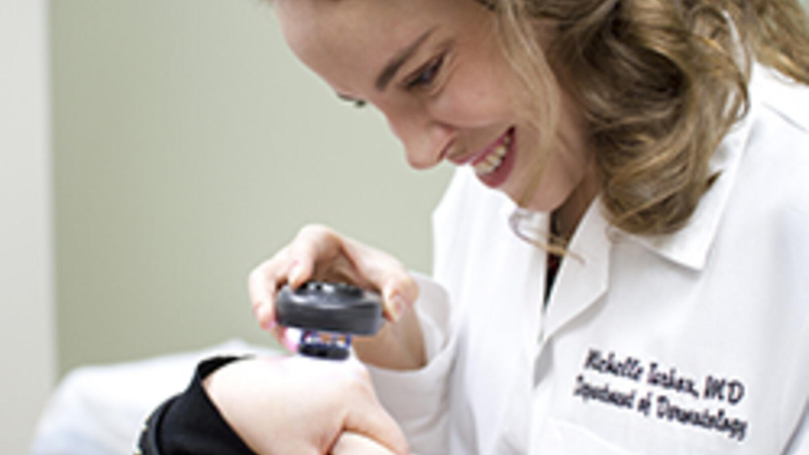 Doctor performing a Cancer Screening