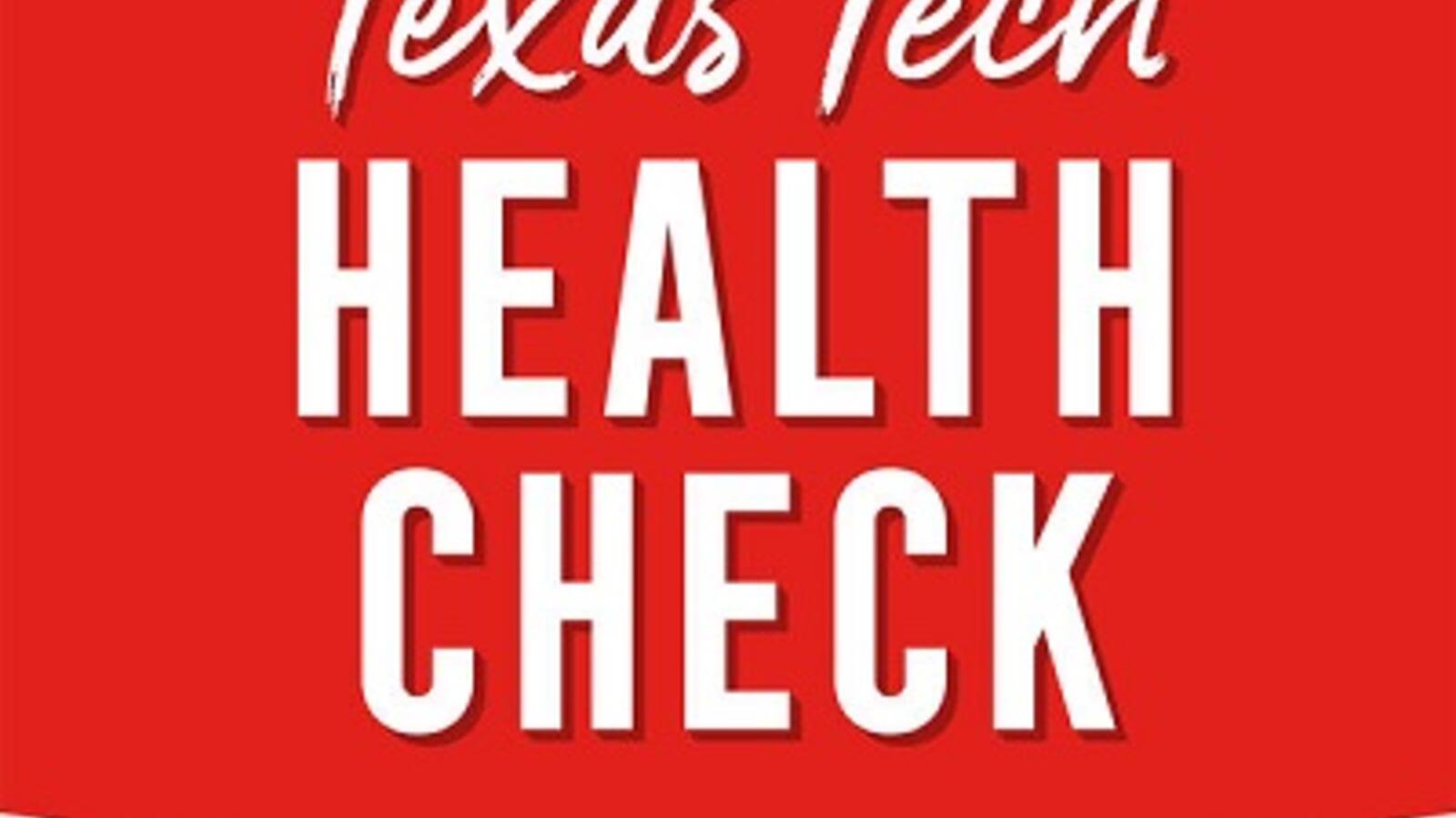 Logo for the Texas Tech Health Check Podcast