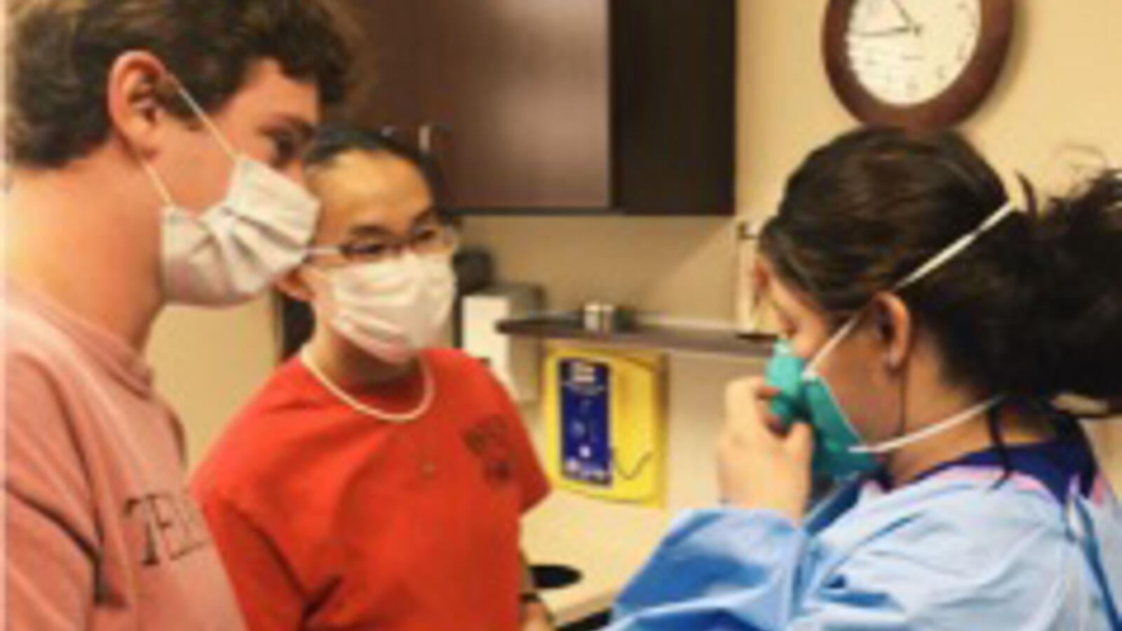 students fit testing at rural hospital