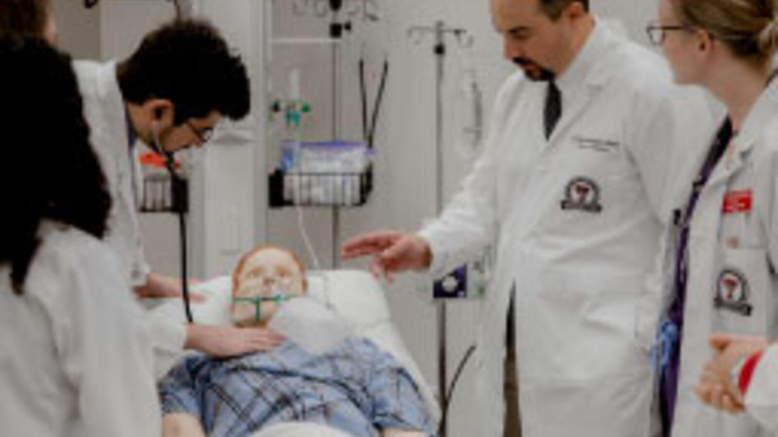 Surgery residents learning at TTUHSC