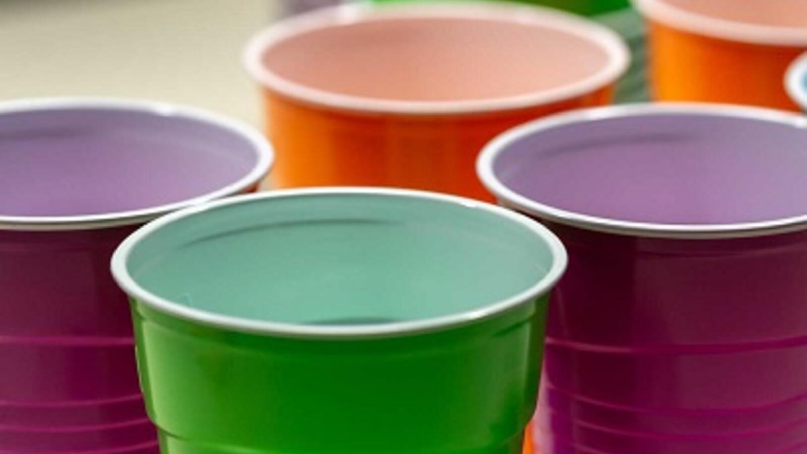 colorful plastic solo cups