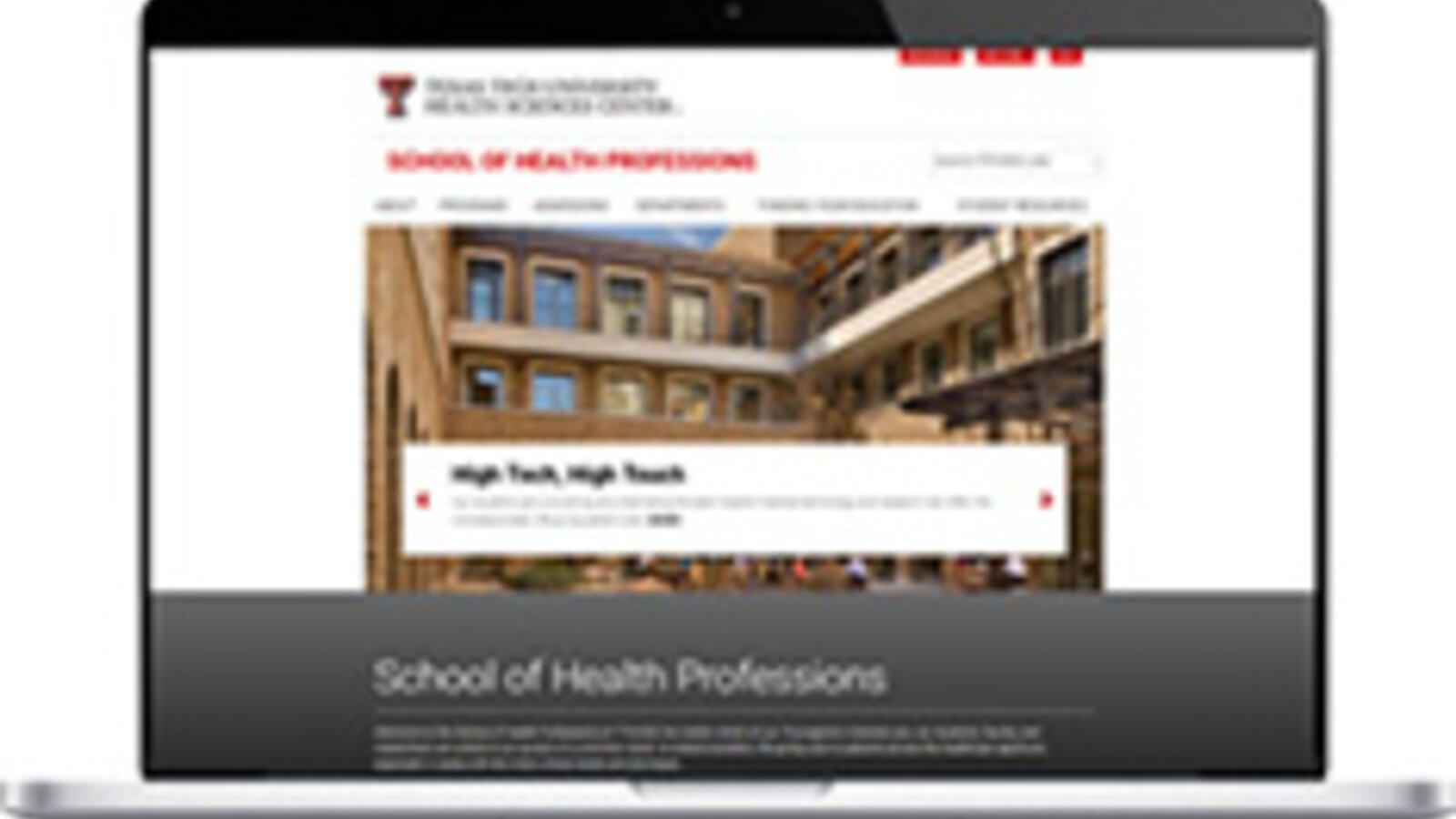 New TTUHSC website