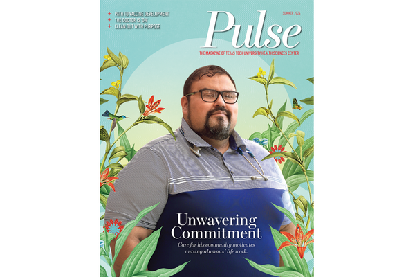 Cover of Pulse magazine Summer 2024 featuring Dr. Afzal A. Siddiqui with the headline "Unwavering Commitment.
