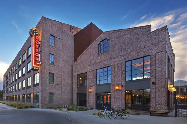 exterior of the cotton court hotel