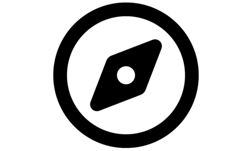 icon of a compass pointing to the northeast