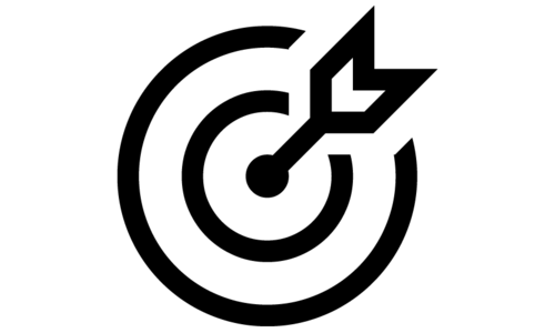 icon of a target with an arrow in the middle