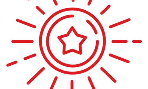 Red coin icon