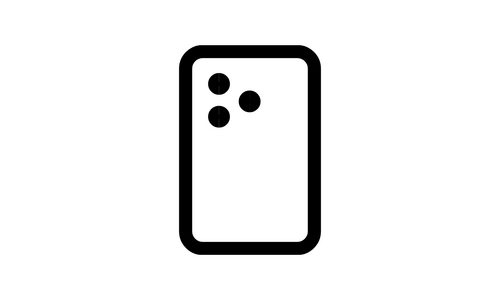A black iphone icon.