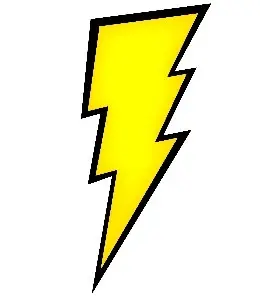 A yellow lightening bolt.