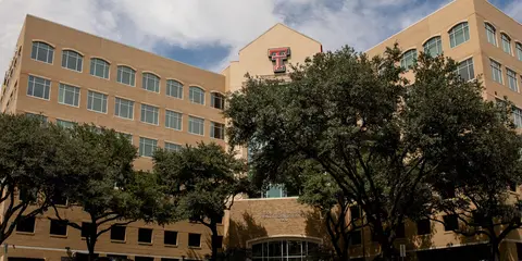 Exterior of the TTUHSC Dallas campus building.