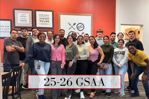 GSAA students pose together for a group photo.