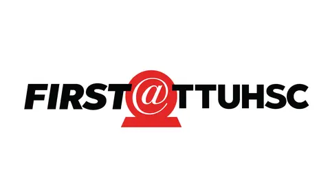 First Generation at TTUHSC logo featuring a red “@” symbol