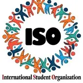 International Student Organization logo featuring colorful figures encircling the letters ISO.
