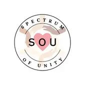 Spectrum of Unity logo featuring hands joined around the letters SOU.