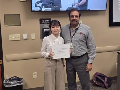 TTUHSC Daily Dose Summer Research Internship Valerie with Dr. Srivastava