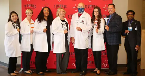 Physician Assistant Students Receiving their white coats in 2021
