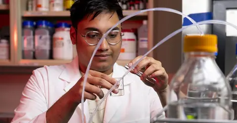 man working in a lab