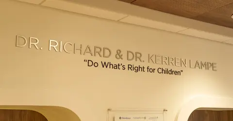 wall of the new Covenant Relational Health Center which reads 