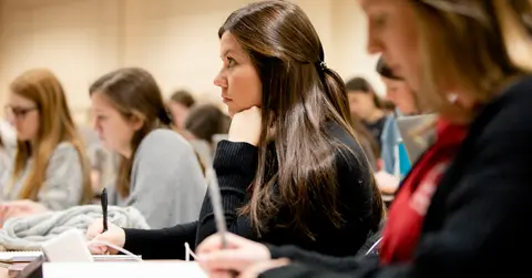 TTUHSC student in a classroom