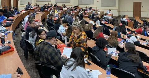 academic classroom during 2020 FHPE at TTUHSC