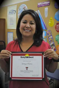 Flores said she always performs her job with empathy, dedication and a caring heart.