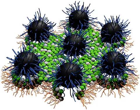 computer generated replica of nanoantibiotics