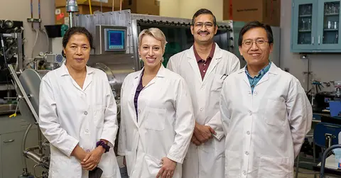 Hongjun Liang, Ph.D., with his lab group