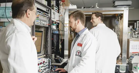 scientists in a lab