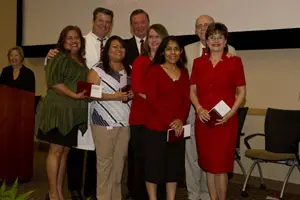 President Tedd L. Mitchell, M.D., and Texas Tech University System Chancellor Kent Hance were on hand to congratulate the winners.