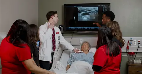 health care instructors and students in the TTUHSC Simulation Program