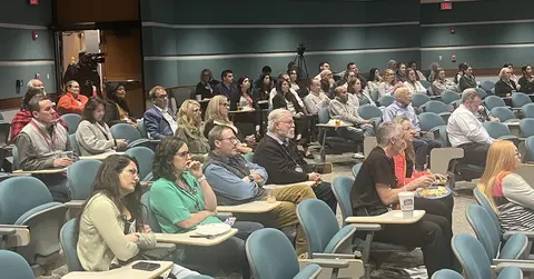 audience members listening for TTUHSC Student Research Day in Amarillo
