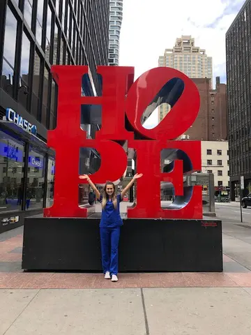 Alyssa Springfield, RN, in NYC