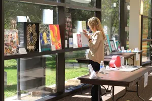 Featured works of art included paintings, drawings and sculptures each depicting aspects of communication and health care.