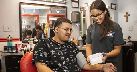 Blood Pressure Being Tested