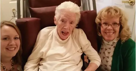 Dr. Mahan with her grandmother Nana