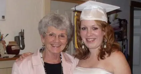 Dr. Mahan and her grandmother at her graduation