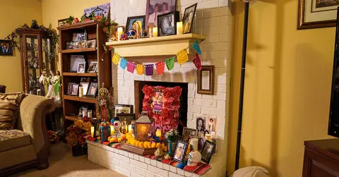 Day of the dead memorial decor