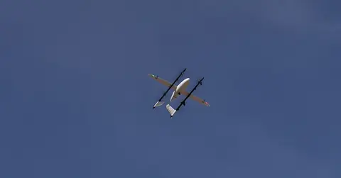 drone flying in the sky