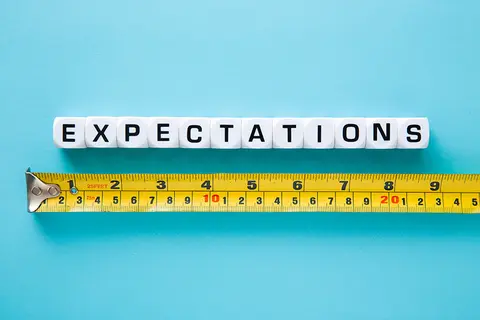 Expectations text with a ruler