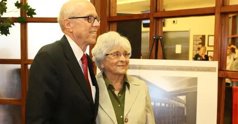 Chancellor Emeritus Kent Hance with sister Beth Hance Hodges