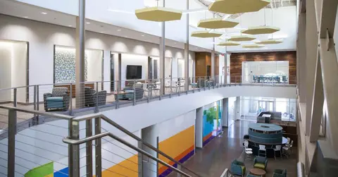 The inside of the TTU innovation hub location
