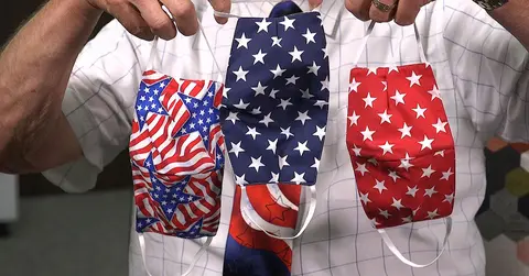 Fourth of July themed COVID masks
