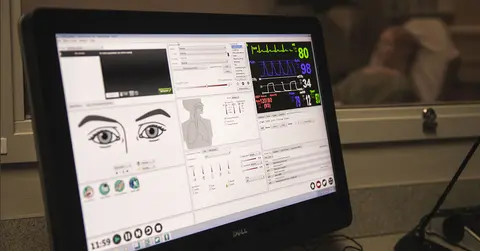 Showing technology behind the scences in the Simulation Center